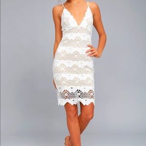 White Crochet Lace Dress